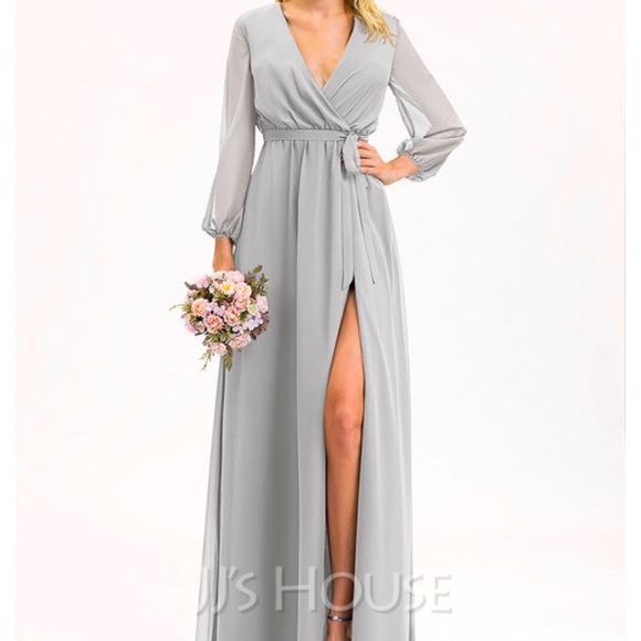 Dresses | Dove Grey Long Sleeve Dress 